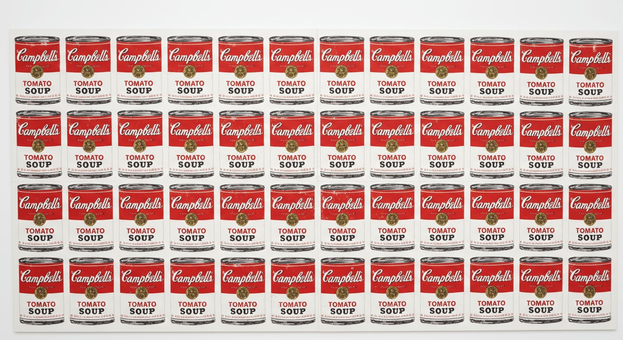 What artistic medium did Andy Warhol famously use for mass reproduction and its iconic soup can series? - Question Image