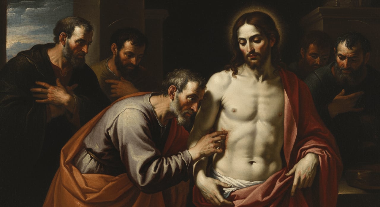 Which Baroque artist is renowned for his dramatic use of light and shadow, often called tenebrism, to heighten emotional intensity in his religious works? - Question Image