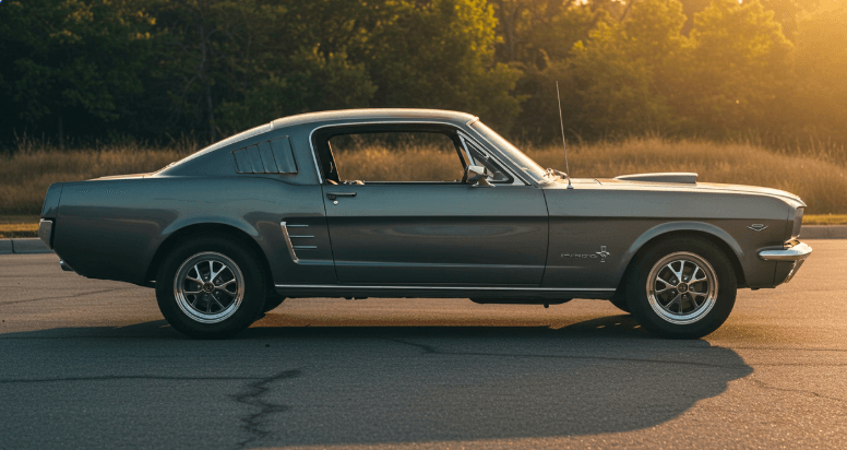 This American icon, born in 1964, revolutionized the muscle car era with its powerful V8 engine and stylish design. - Question Image