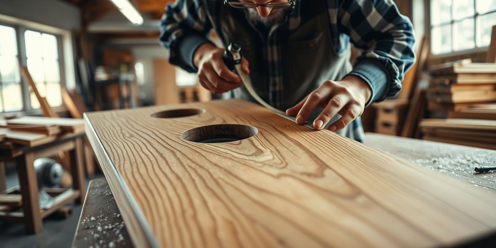 According to American Cornhole Association (ACA) regulations, what is the standard distance between the front edge of a cornhole board and the center of the hole? - Question Image