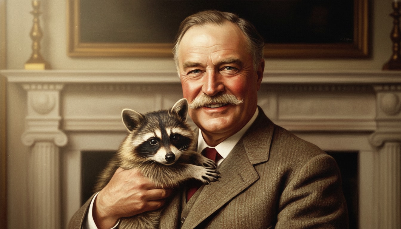 Which U.S. President had a pet raccoon named Rebecca? - Question Image